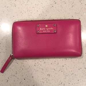 Hot pink Kate Spade wallet!